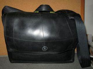 Mens English Retreads Bentley Luxe Laptop Briefcase Upcycled Rubber
