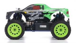 4GHz Exceed RC Thunderfire Nitro Gas Powered RTR Off Road Truck Grn