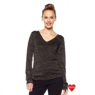 203 734 dkny jeans metallic shirred pullover sweater rating 8 $ 24 95