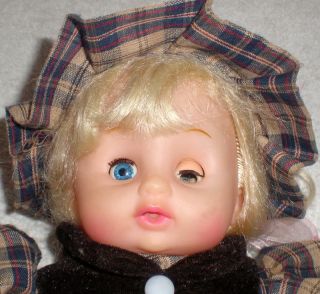  Baby Doll Girl Close Eyes Hair Lashes Hard Plastic Dolls
