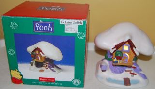Winnie the Pooh lighted porcelain Tiggers House   Christmas