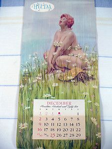 Vintage Hilda Pin Up Calendar Duane Bryers 7 Prints 1960s 1963 Plus