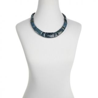 Jay King Apatite Beaded Sterling Silver Collar Necklace