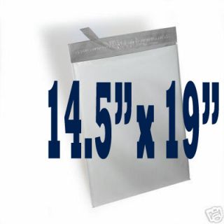 100 14 5x19 White Poly Mailers Envelopes Bags 14 5 x 19