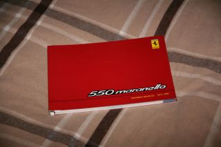 Ferrari 550 Maranello Brochure Manual 1230 97