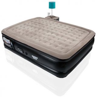 237 737 sharper image all in one deluxe raised air bed with side table
