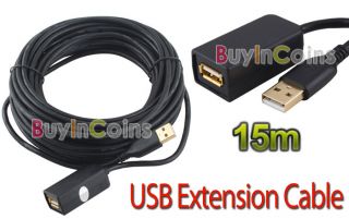 5M 10M 15M USB 2 0 Extension Cable 2ft 16ft 30ft 50ft Cord Adapter