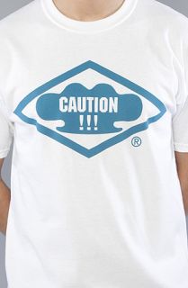 10 Deep The Caution Tee in White Concrete