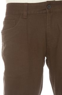 Brixton The Reserve Pants in Brown Concrete