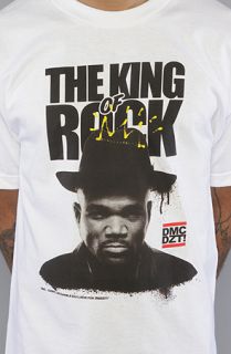 Dissizit The King Of Rock Tee in White