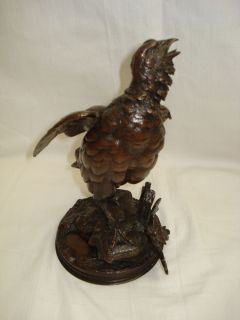 Antique Bronze Partridge Ferdinand Pautrot Very Fine