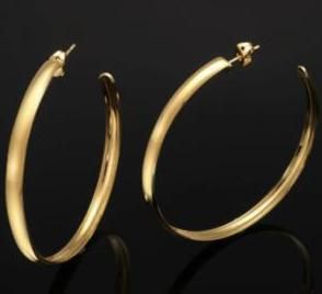 18 Carat Gold Earrings Extra Large Hoop E309 Y