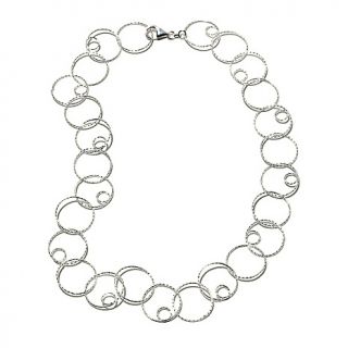 229 473 arabesque sterling silver rolo link 17 1 2 necklace rating be