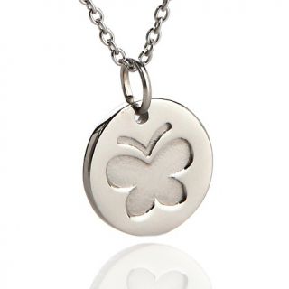 Michael Anthony Jewelry® Stainless Steel Charm Pendant with 18 Chain