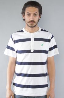 LRG Core Collection The Core Collection Striped Henley in White