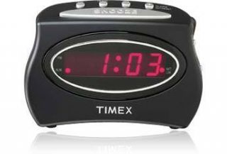 Timex Extra Loud Alarm Clock Black 5865360