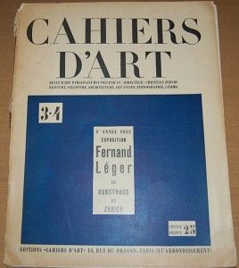 Fernand Leger Collection 1933 Cahiers DArt and XXe Siecle Homage