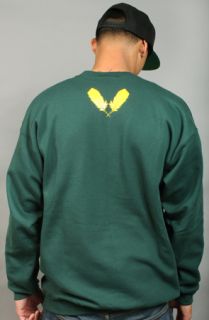 Halloway West Crewneck GreenYellow Concrete