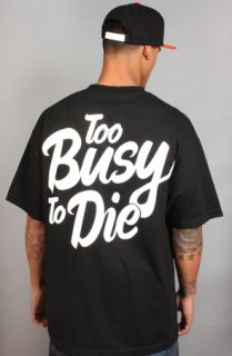 Halloway Too Busy To Die Tee Black Concrete
