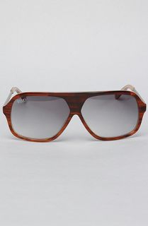 9Five Eyewear The Crowns Sunglasses in Woodgrain with Clear Lenses