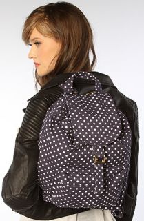 Baggu The Canvas Backpack in Navy Dot