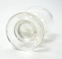 antique clear glass eye wash bath cup 