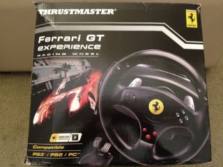 Thrustmaster Ferrari GT Experience Racing Wheel for PS3 PS2 and PC