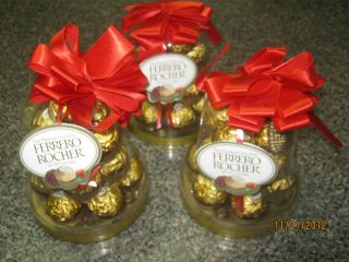 FERRERO ROCHER FINE Hazelnut Chocolate in Clear Domel Holiday Gift