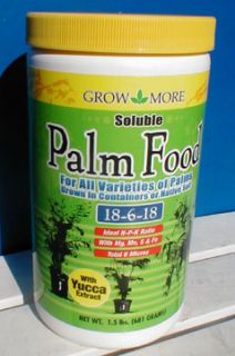 Grow More Palm Food / Fertilizer 15 5 15 1.5 lb jar [FERT11]