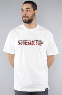 Sneaktip The Eight Pattern Tee in White