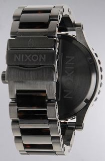 Nixon The 5130 Chrono Watch in Matte Black Dark Tortoise  Karmaloop