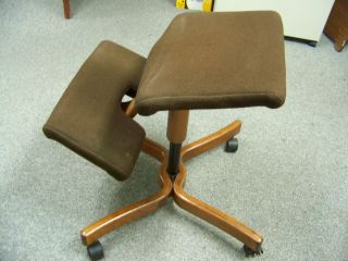 Ergonomic Desk Computer Kneeling Chair from 1980s