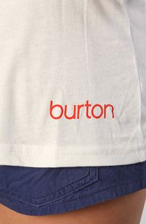 Burton The Exist Basic Tee in White Concrete