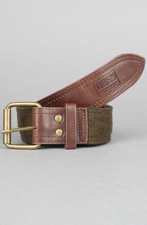 Obey The Field Belt in Heather Olive Brown