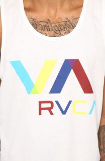 RVCA The Colors Tank in White Concrete