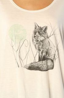 RVCA The Furry Fox ANP Jeff McMillan Tee in Natural