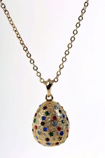 Faberge Egg Necklace by Keren Kopal