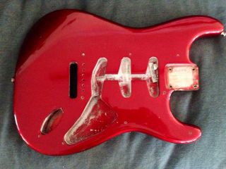 Fender Eric Johnson Stratocaster Body   Candy Apple Red   Nitro