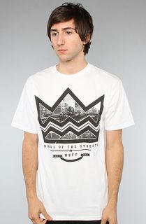 NEFF The City Crown Tee in White Concrete