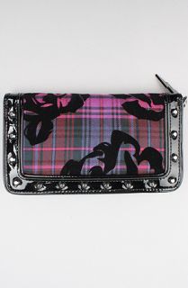 Betsey Johnson The Betseyville School Gal Zip Around Wallet in Purple