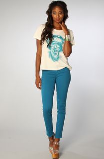 rvca the flo crew tee in natural sale $ 15 95 $ 28 00 43 % off