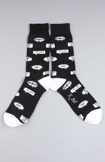 Bell The Bleepin Words Socks in Black