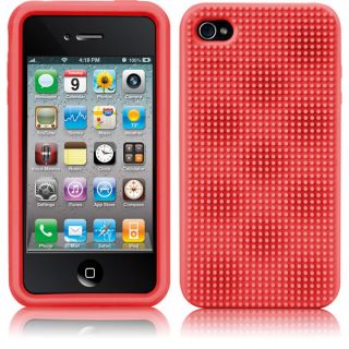 Case Mate Silicone Egg Crate Case Screen Protector for Apple iPhone 4S