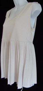 Edition by Erin Fetherston Light Pink Pleated Tank Top Tunic Shirt S