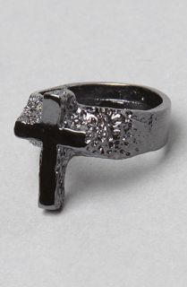 My Enemy by CHRISHABANA The My Enemy Cross Ring in Gunmetal