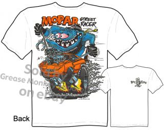 Mopar Racer Rat Fink T Shirt Ed Roth Clothing Sz M 3X