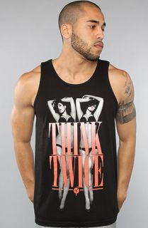 Two In The Shirt) The Think Twice Tank in Black Red