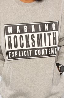 RockSmith The Explicit Crew Sweatshirt in Gray
