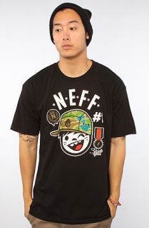 NEFF The Style Division Tee in Black Concrete