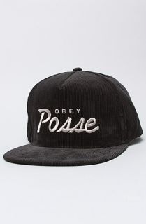 Obey The Postgame Snapback in Black Concrete